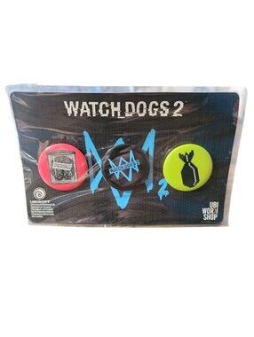2016 UBISOFT WATCHDOGS 2 Pin Set Gamestop Exclusive 3 Pins New Sealed